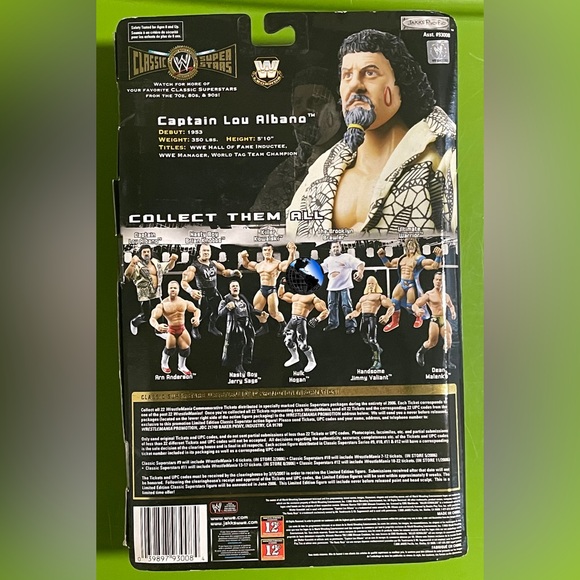 WWE Jakks Classic Superstars Collector Series 12 CAPTAIN LOU ALBANO with Chair - Picture 4 of 4
